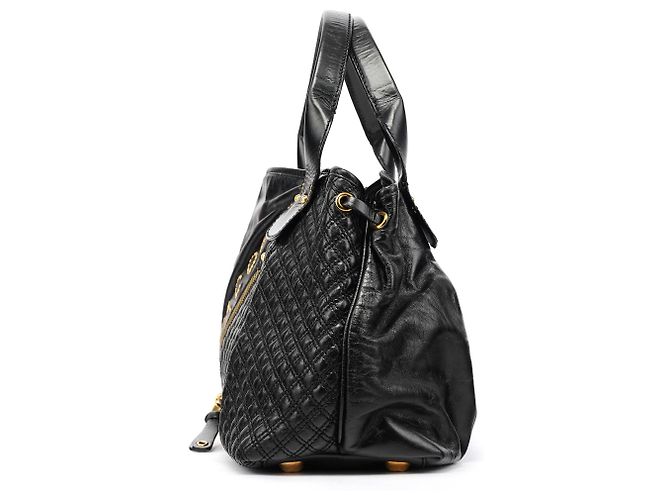 Marc Jacobs Borsa Tote Irina con borchie in pelle nera - vista 2