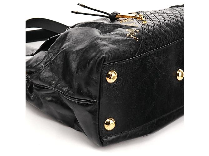 Marc Jacobs Borsa Tote Irina con borchie in pelle nera - vista 6