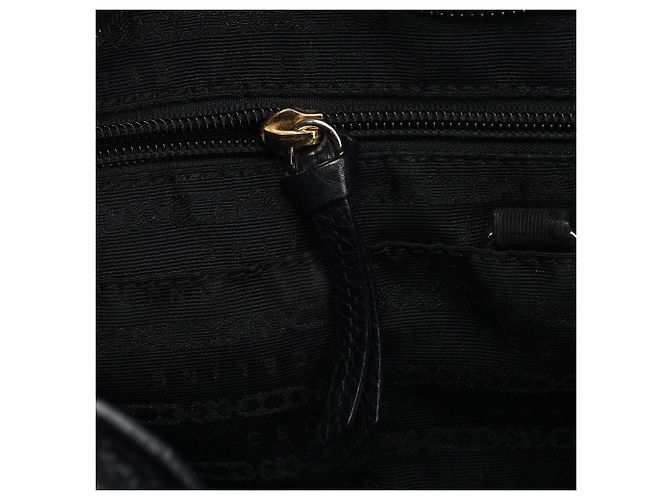 Céline Borsa Hobo Bittersweet in pelle nera - vista 12