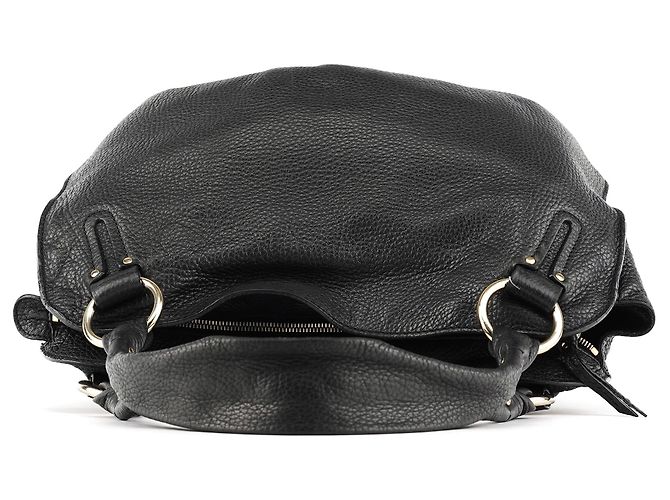 Céline Borsa Hobo Bittersweet in pelle nera - vista 4
