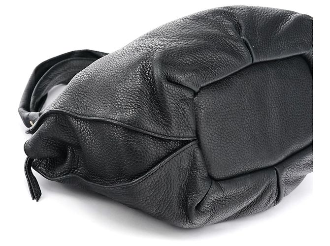 Céline Borsa Hobo Bittersweet in pelle nera - vista 8