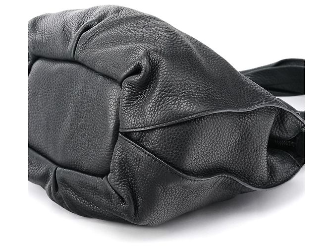 Céline Borsa Hobo Bittersweet in pelle nera - vista 9