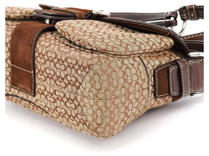Coach Borsa a tracolla Signature Soho 1463 Beige Brown - vista 10