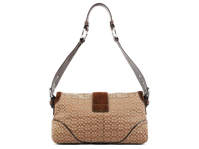 Coach Borsa a tracolla Signature Soho 1463 Beige Brown - vista 3