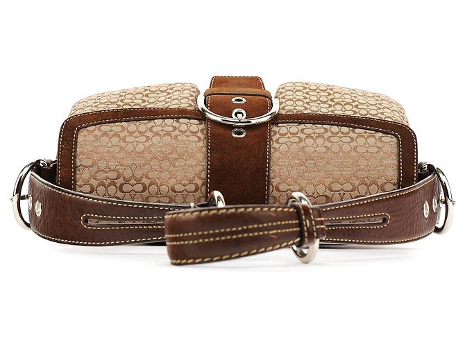 Coach Borsa a tracolla Signature Soho 1463 Beige Brown - vista 4
