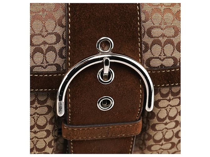 Coach Borsa a tracolla Signature Soho 1463 Beige Brown - vista 6