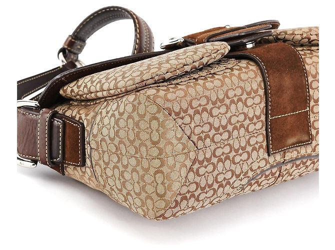 Coach Borsa a tracolla Signature Soho 1463 Beige Brown - vista 9