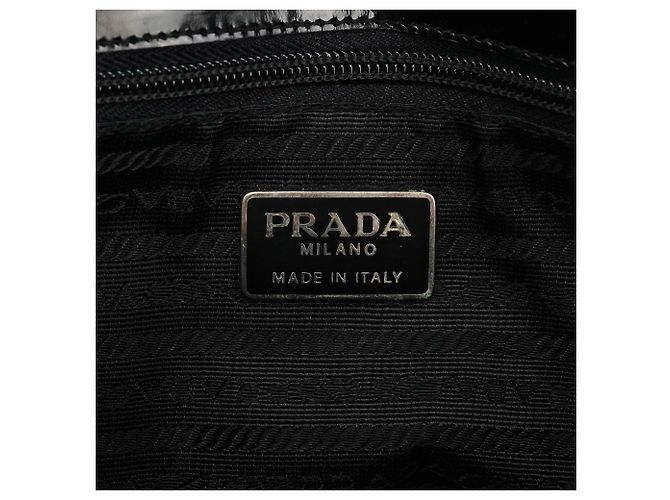 Prada Borsa tote sport 1995 in pelle spazzolato nera - vista 10