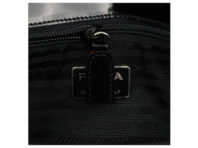 Prada Borsa tote sport 1995 in pelle spazzolato nera - vista 11
