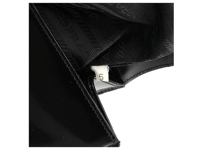 Prada Borsa tote sport 1995 in pelle spazzolato nera - vista 13
