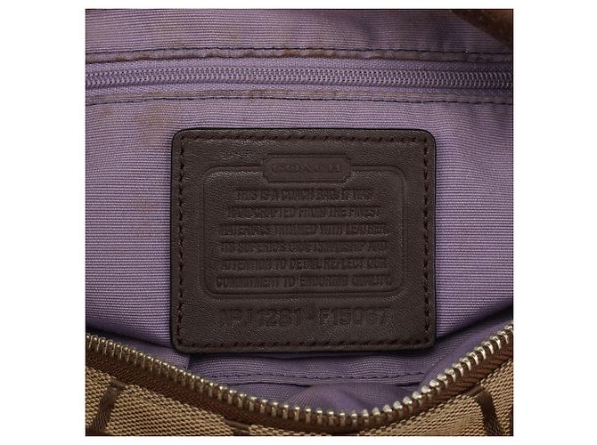 Coach Borsa a tracolla F15067 Beige Signature C - vista 13