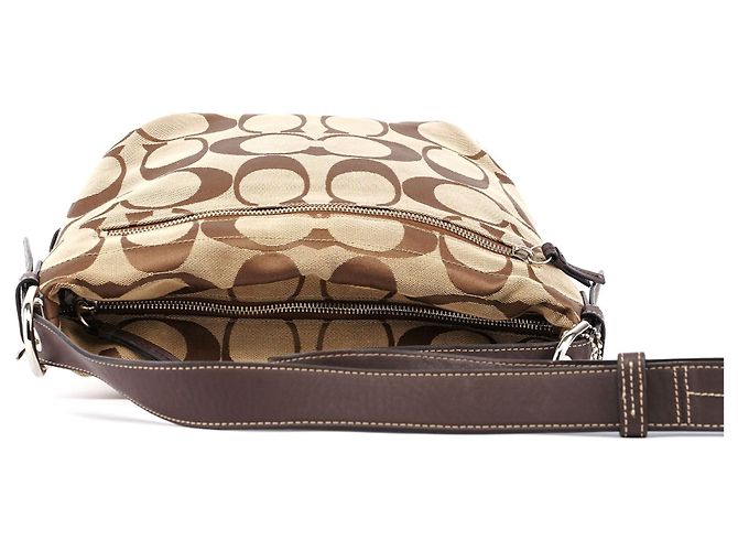 Coach Borsa a tracolla F15067 Beige Signature C - vista 4