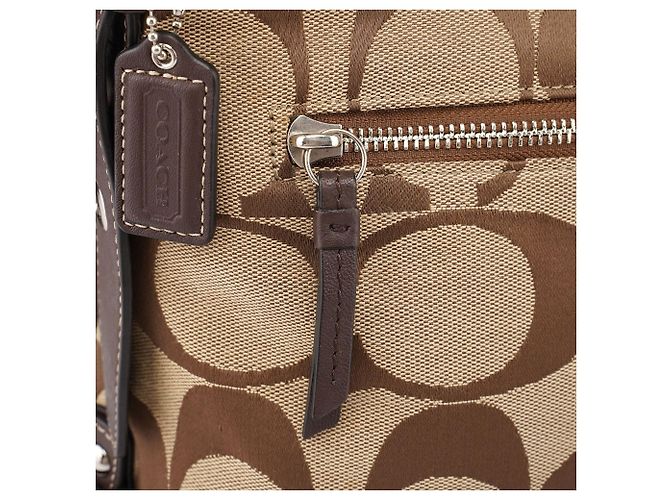 Coach Borsa a tracolla F15067 Beige Signature C - vista 6