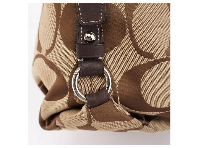 Coach Borsa a tracolla F15067 Beige Signature C - vista 8