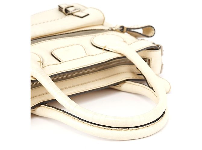 Chloé Borsa Tote Betty Off-White in pelle di agnello - vista 12