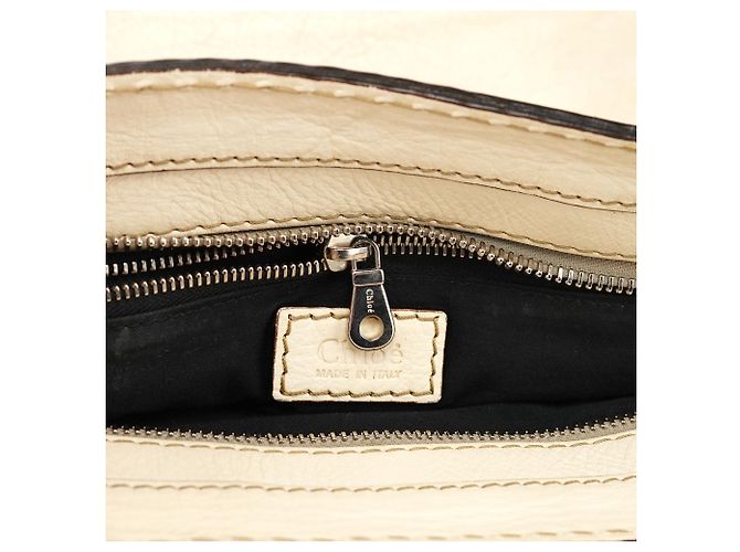 Chloé Borsa Tote Betty Off-White in pelle di agnello - vista 15