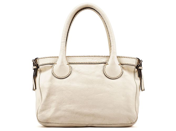 Chloé Borsa Tote Betty Off-White in pelle di agnello - vista 3