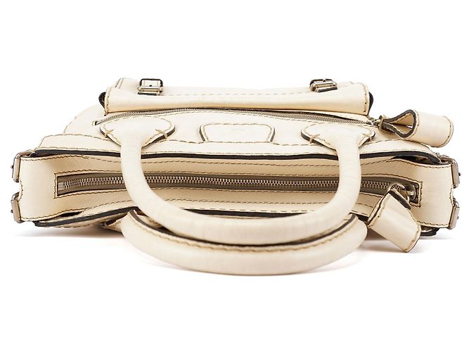 Chloé Borsa Tote Betty Off-White in pelle di agnello - vista 4