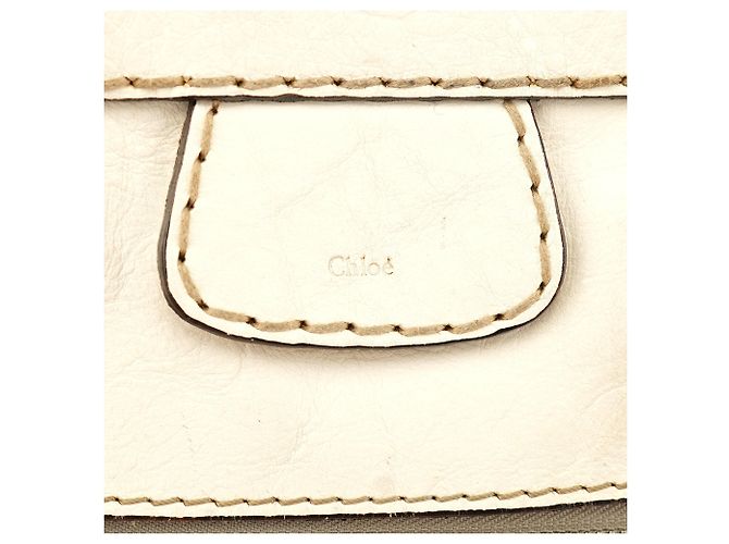 Chloé Borsa Tote Betty Off-White in pelle di agnello - vista 6
