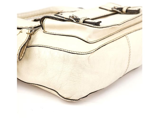 Chloé Borsa Tote Betty Off-White in pelle di agnello - vista 9