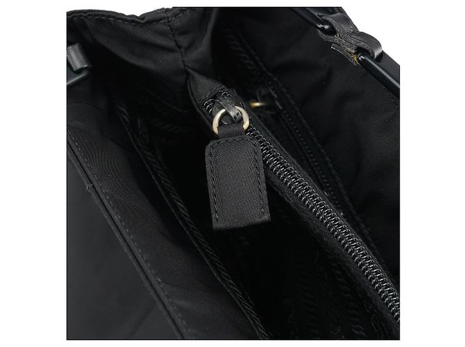 Prada Borsa Tote in Tessuto trapuntata nera - vista 8