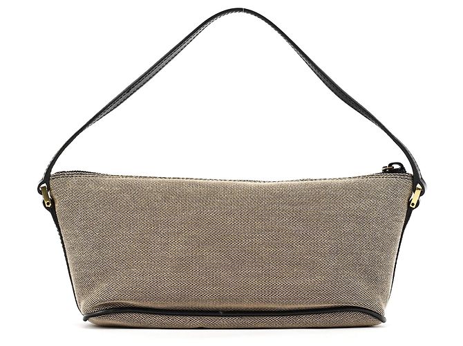 Gucci 07198 Beige Canvas Boat Pochette - vista 3