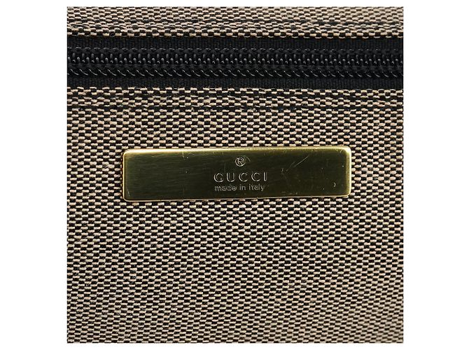 Gucci 07198 Beige Canvas Boat Pochette - vista 6