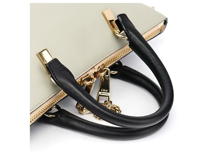 Chloé Borsa 2-Way Bailey in pelle Grey Navy - vista 10