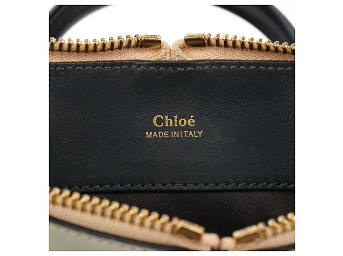Chloé Borsa 2-Way Bailey in pelle Grey Navy - vista 15