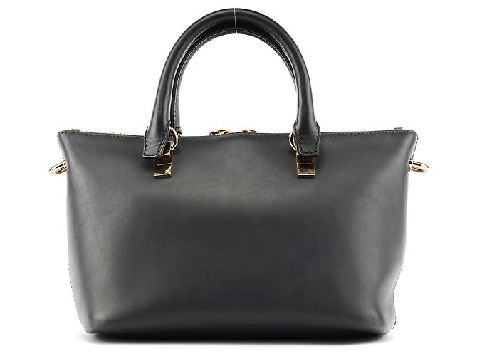 Chloé Borsa 2-Way Bailey in pelle Grey Navy - vista 3