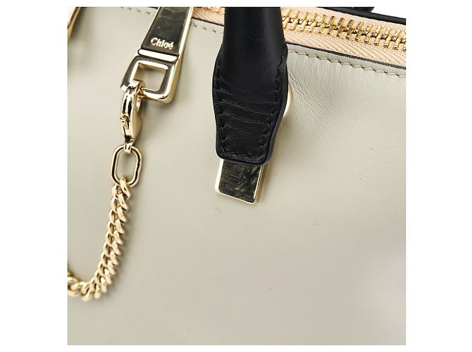 Chloé Borsa 2-Way Bailey in pelle Grey Navy - vista 7