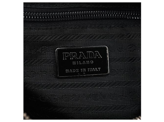 Prada Borsa a tracolla girevole Anthracite Spazzolato - vista 11
