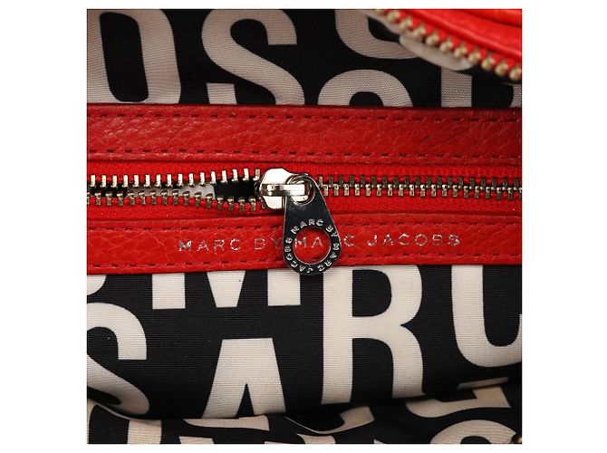 Marc by Marc Jacobs Borsa 2-Way Classic Q Baby Groovee in pelle rossa - vista 13