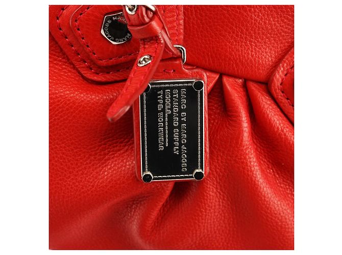 Marc by Marc Jacobs Borsa 2-Way Classic Q Baby Groovee in pelle rossa - vista 6