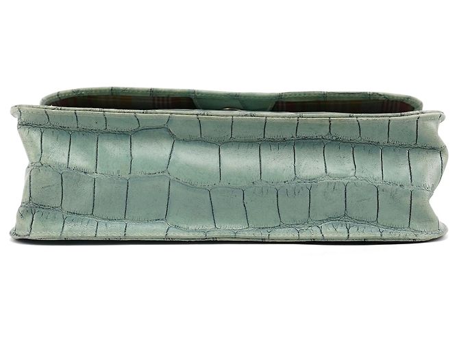 Mulberry Borsa a tracolla in pelle embossed croc Verde Salvia - vista 5