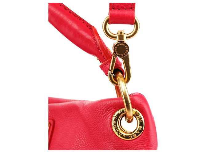 Marc by Marc Jacobs Borsa Hobo 2-Way Classic Q Hillier in pelle Hot Pink - vista 10