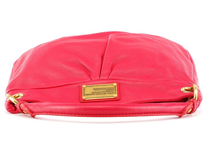Marc by Marc Jacobs Borsa Hobo 2-Way Classic Q Hillier in pelle Hot Pink - vista 4