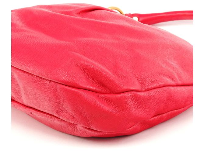 Marc by Marc Jacobs Borsa Hobo 2-Way Classic Q Hillier in pelle Hot Pink - vista 8