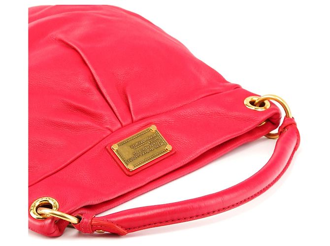 Marc by Marc Jacobs Borsa Hobo 2-Way Classic Q Hillier in pelle Hot Pink - vista 9