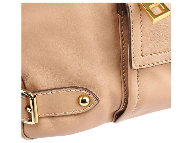 Marc Jacobs Borsa beige in pelle con manico superiore - vista 12