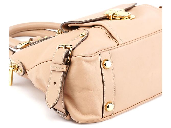 Marc Jacobs Borsa beige in pelle con manico superiore - vista 14