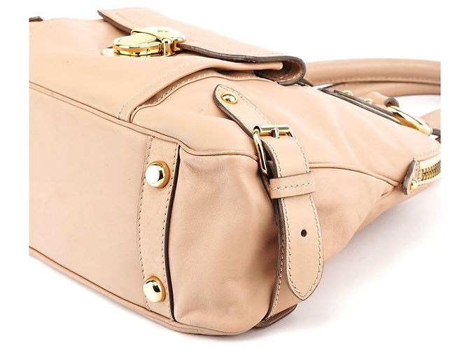 Marc Jacobs Borsa beige in pelle con manico superiore - vista 15