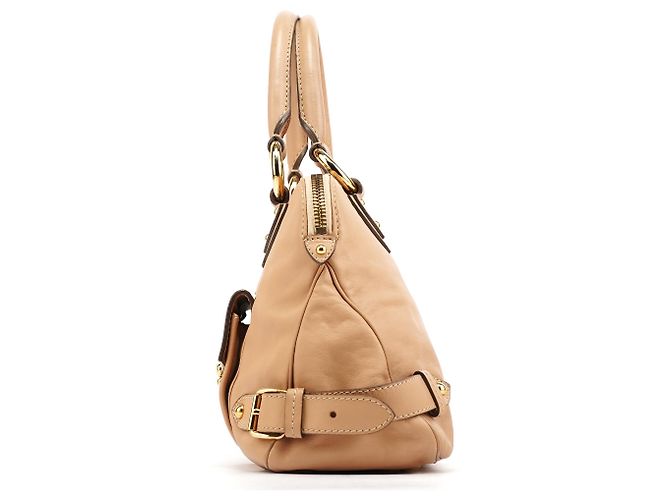 Marc Jacobs Borsa beige in pelle con manico superiore - vista 2