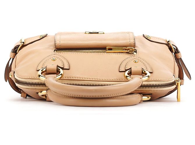 Marc Jacobs Borsa beige in pelle con manico superiore - vista 4