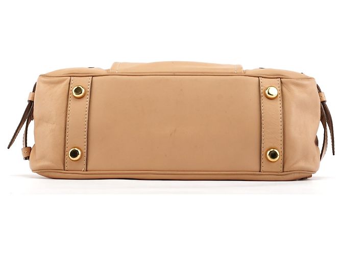 Marc Jacobs Borsa beige in pelle con manico superiore - vista 5