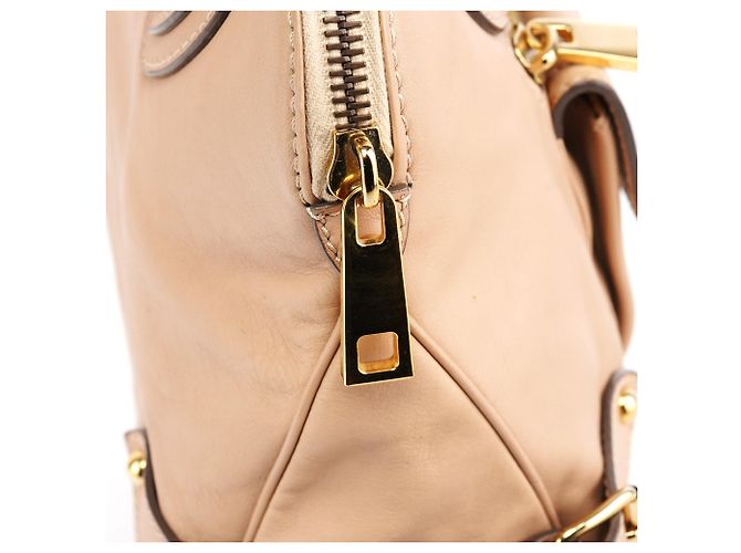 Marc Jacobs Borsa beige in pelle con manico superiore - vista 9
