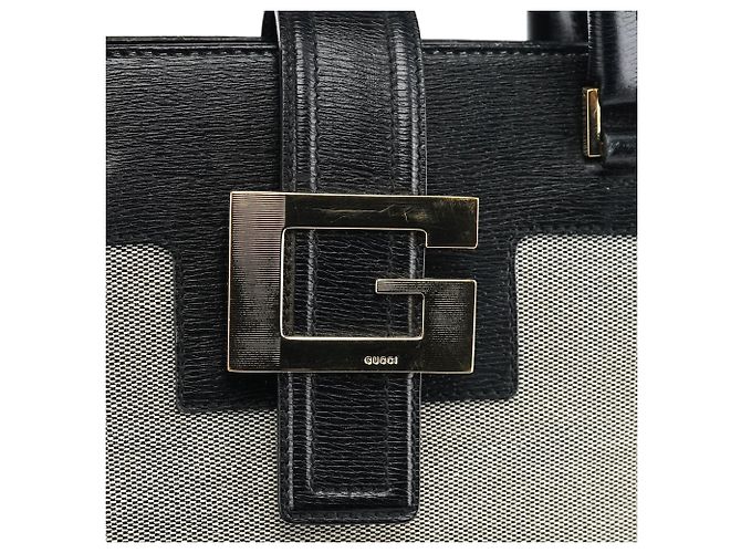 Gucci 002 1103 Beige Canvas Square G Tote Bag - Ansicht 6