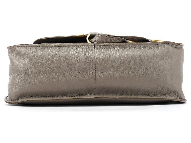 Chloé  mala Marcie 2-Way em pele granulada cinza - vista 5
