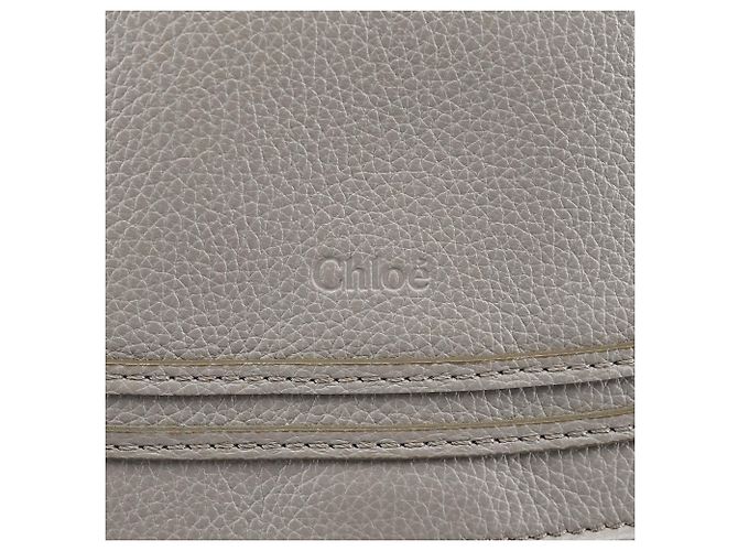 Chloé  mala Marcie 2-Way em pele granulada cinza - vista 6