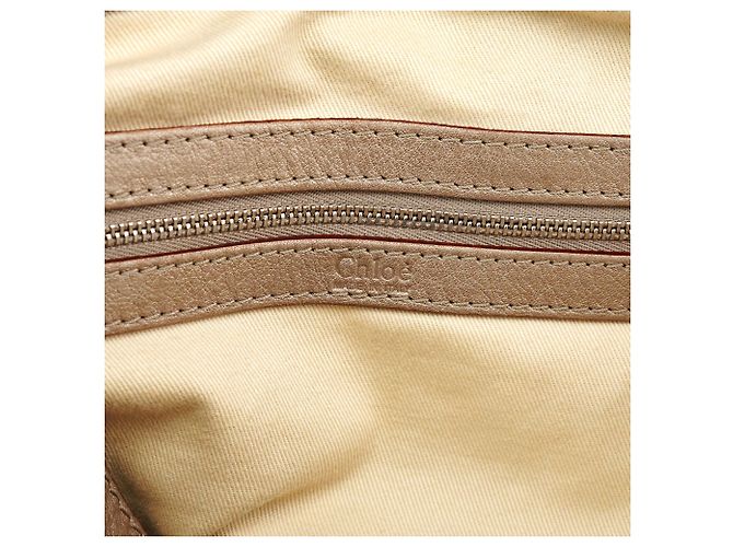 Chloé Borsa Tote Tracy in pelle metallizzata - vista 15